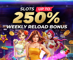 Slots 250% Weekly Reload Bonus