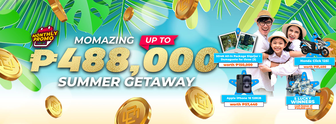 Momazing Summer Getaway up to 488,000 PHP Momazing Summer Getaway up to 488,000 PHP